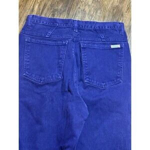 Zena Women’s Purple Jeans High Rise Button Fly Vintage Tapered Leg Y2K Size 13